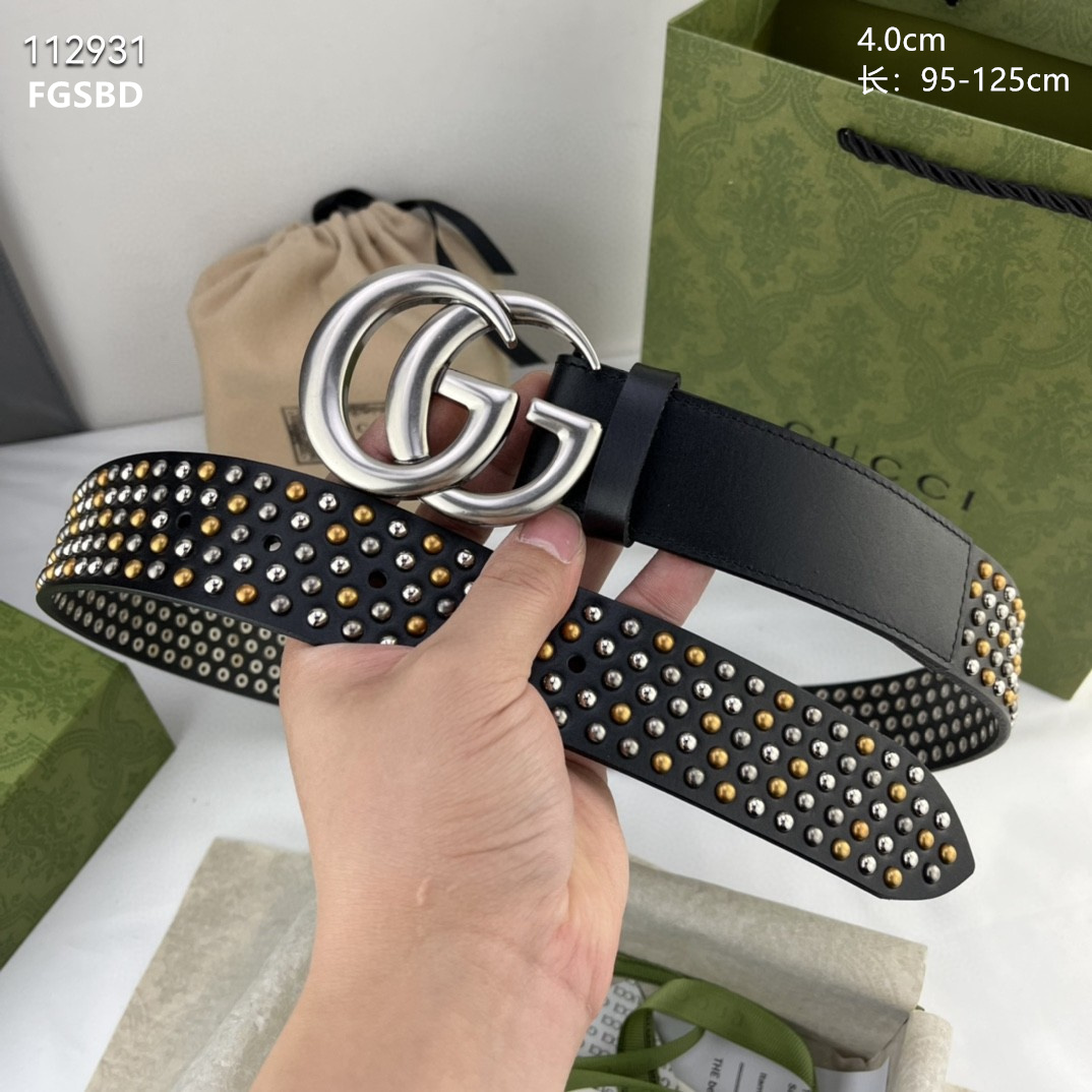 4.0 cm Width Gucci Belt # 255838