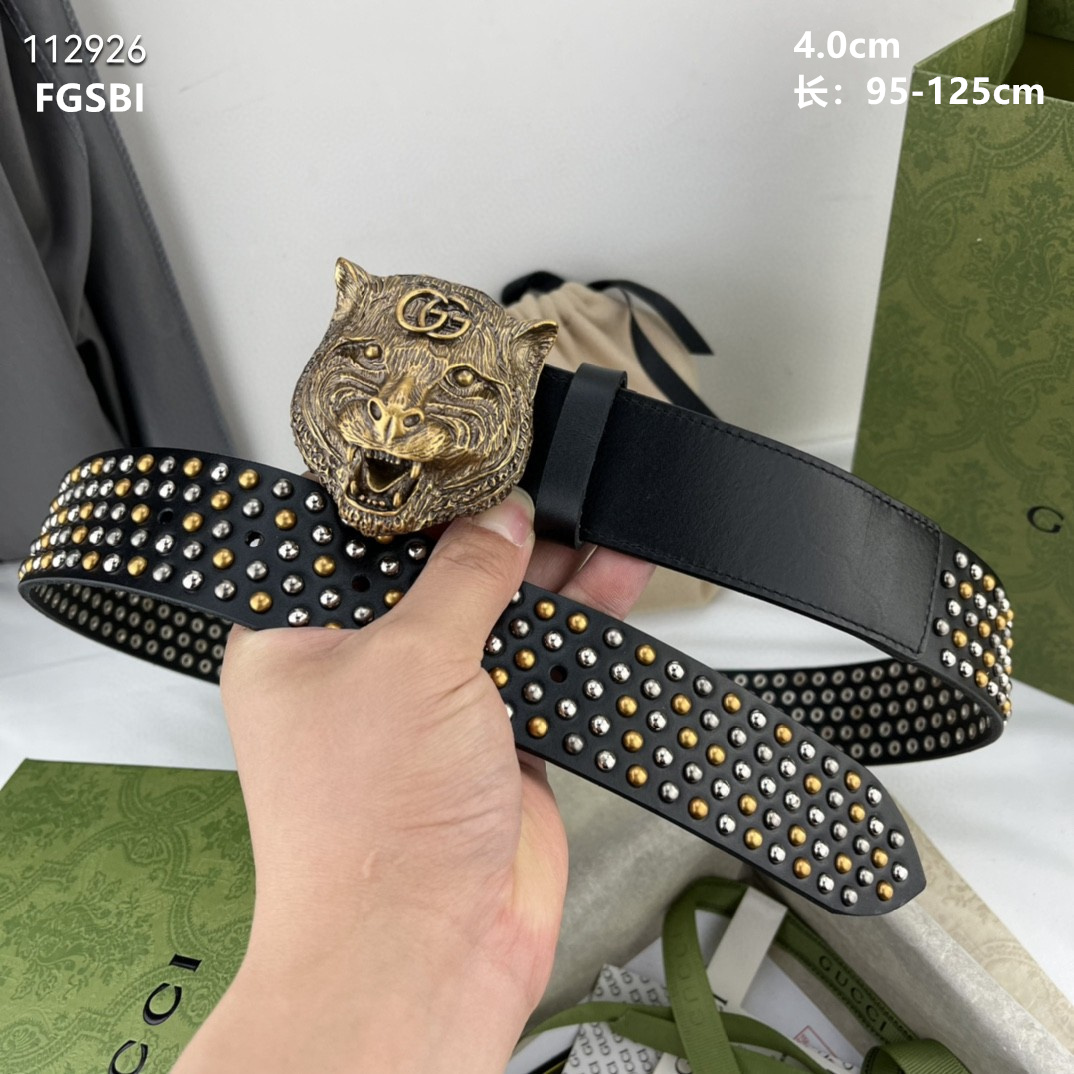 4.0 cm Width Gucci Belt # 255841