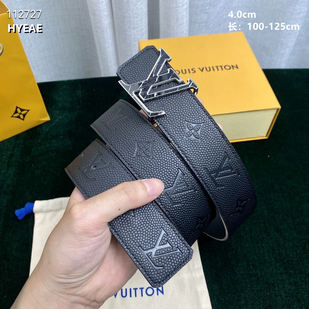 4.0 cm Width Louis Vuitton Belt # 256046