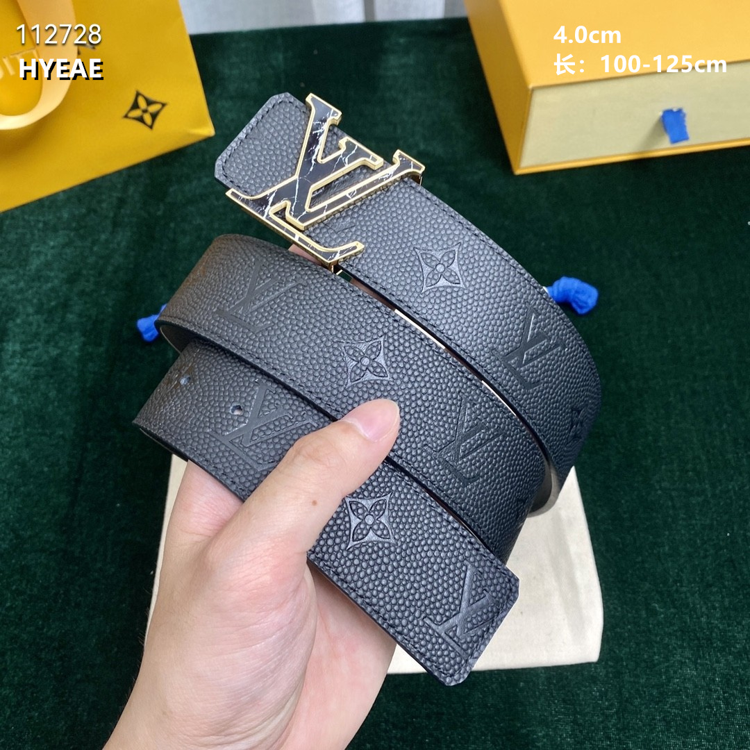 4.0 cm Width Louis Vuitton Belt # 256047