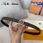 2.0 cm Width Louis Vuitton Belt # 255843