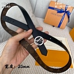 2.0 cm Width Louis Vuitton Belt # 255846, cheap LouisVuitton Belts