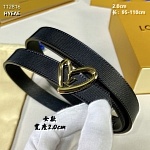 2.0 cm Width Louis Vuitton Belt # 255850, cheap LouisVuitton Belts