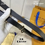 2.0 cm Width Louis Vuitton Belt # 255850, cheap LouisVuitton Belts