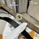 2.0 cm Width Louis Vuitton Belt # 255851, cheap LouisVuitton Belts