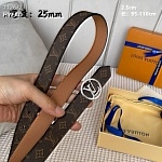 2.5 cm Width Louis Vuitton Belt # 255853, cheap LouisVuitton Belts