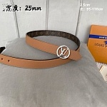 2.5 cm Width Louis Vuitton Belt # 255853, cheap LouisVuitton Belts