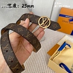 2.5 cm Width Louis Vuitton Belt # 255854, cheap LouisVuitton Belts