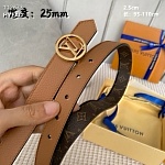 2.5 cm Width Louis Vuitton Belt # 255854, cheap LouisVuitton Belts