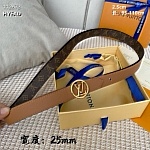 2.5 cm Width Louis Vuitton Belt # 255854, cheap LouisVuitton Belts