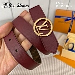 2.5 cm Width Louis Vuitton Belt # 255856, cheap LouisVuitton Belts