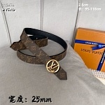 2.5 cm Width Louis Vuitton Belt # 255857