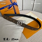 2.5 cm Width Louis Vuitton Belt # 255858