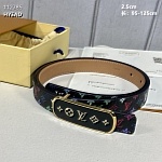 2.5 cm Width Louis Vuitton Belt # 255860