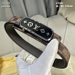 2.5 cm Width Louis Vuitton Belt # 255864, cheap LouisVuitton Belts