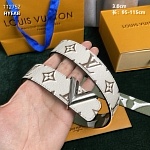 3.0 cm Width Louis Vuitton Belt # 255869