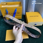 3.0 cm Width Louis Vuitton Belt # 255870, cheap LouisVuitton Belts