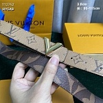 3.0 cm Width Louis Vuitton Belt # 255870, cheap LouisVuitton Belts