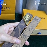 3.0 cm Width Louis Vuitton Belt # 255870, cheap LouisVuitton Belts
