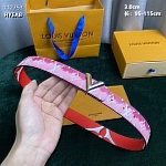 3.0 cm Width Louis Vuitton Belt # 255871, cheap LouisVuitton Belts