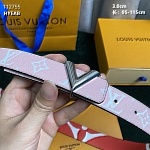 3.0 cm Width Louis Vuitton Belt # 255876, cheap LouisVuitton Belts