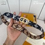 3.0 cm Width Louis Vuitton Belt # 255880, cheap LouisVuitton Belts