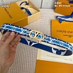 3.0 cm Width Louis Vuitton Belt # 255882
