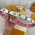 3.0 cm Width Louis Vuitton Belt # 255884