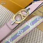 3.0 cm Width Louis Vuitton Belt # 255885, cheap LouisVuitton Belts