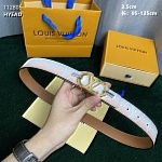 3.5 cm Width Louis Vuitton Belt # 255891, cheap LouisVuitton Belts