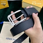 3.5 cm Width Louis Vuitton Belt # 255894, cheap LouisVuitton Belts