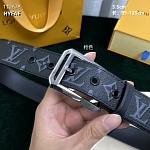 3.5 cm Width Louis Vuitton Belt # 255895, cheap LouisVuitton Belts