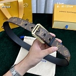 3.5 cm Width Louis Vuitton Belt # 255897, cheap LouisVuitton Belts