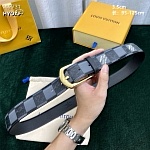 3.5 cm Width Louis Vuitton Belt # 255913, cheap LouisVuitton Belts