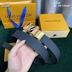 3.5 cm Width Louis Vuitton Belt # 255917, cheap LouisVuitton Belts