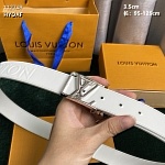 3.5 cm Width Louis Vuitton Belt # 255919, cheap LouisVuitton Belts
