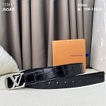 3.8 cm Width Louis Vuitton Belt # 255924, cheap LouisVuitton Belts