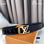 3.8 cm Width Louis Vuitton Belt # 255925, cheap LouisVuitton Belts