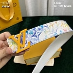 4.0 cm Width Louis Vuitton Belt # 255926, cheap LouisVuitton Belts