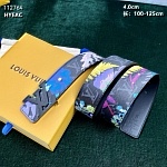 4.0 cm Width Louis Vuitton Belt # 255927, cheap LouisVuitton Belts