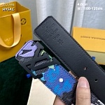 4.0 cm Width Louis Vuitton Belt # 255927, cheap LouisVuitton Belts