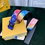 4.0 cm Width Louis Vuitton Belt # 255928, cheap LouisVuitton Belts
