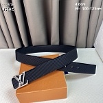 4.0 cm Width Louis Vuitton Belt # 255935, cheap LouisVuitton Belts