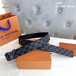 4.0 cm Width Louis Vuitton Belt # 255936, cheap LouisVuitton Belts