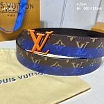 4.0 cm Width Louis Vuitton Belt  # 255948, cheap LouisVuitton Belts