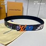 4.0 cm Width Louis Vuitton Belt  # 255954, cheap LouisVuitton Belts