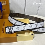 4.0 cm Width Louis Vuitton Belt  # 255961, cheap LouisVuitton Belts