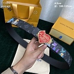 4.0 cm Width Louis Vuitton Belt  # 255973, cheap LouisVuitton Belts
