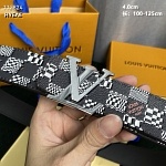 4.0 cm Width Louis Vuitton Belt  # 255987, cheap LouisVuitton Belts