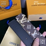 4.0 cm Width Louis Vuitton Belt  # 255990, cheap LouisVuitton Belts
